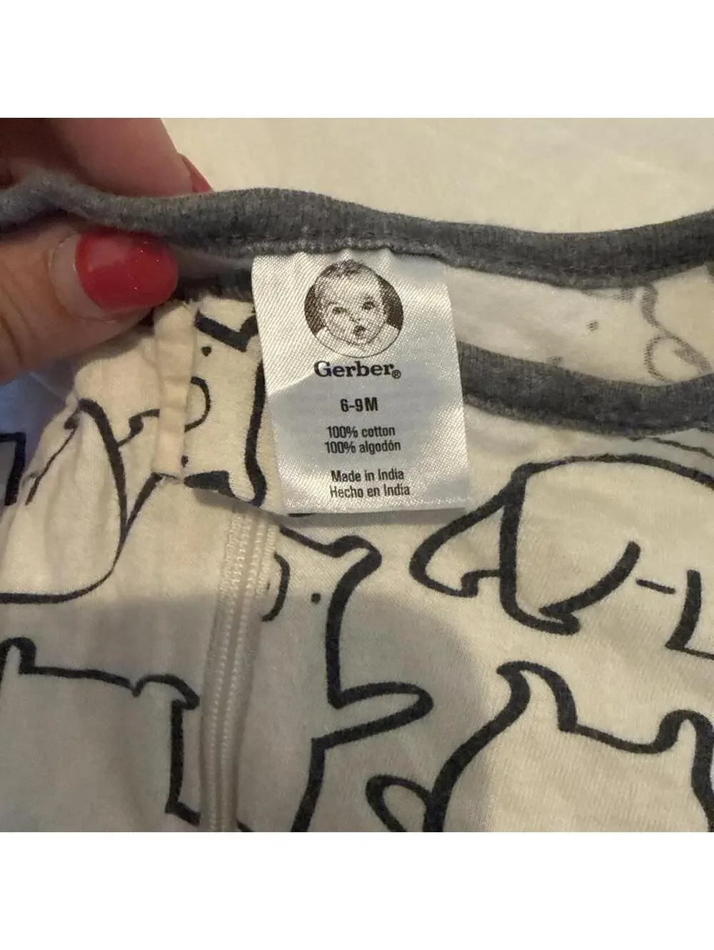 6-9 month sleeper bundle carters and gerber brand #baby #sleepwear